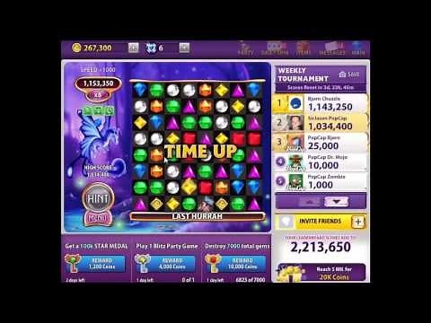 Bejeweled Blitz Gameplay - T-Ray's Tips for Multipliers