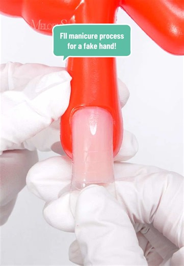 Fll manicure process for a fake hand! I used: 👉SC320G Nail Drill 👉Small Sanding Bands 👉P-ART01R Mini Nail Lamp 👉6 Colors Ombre Gel Polish with 100 Sponges & Metal Grabber Set St. Patrick's Day Sale! All the products are in my link! #melodysusie #nailsalon #nailtools #nail #nailtechcheck