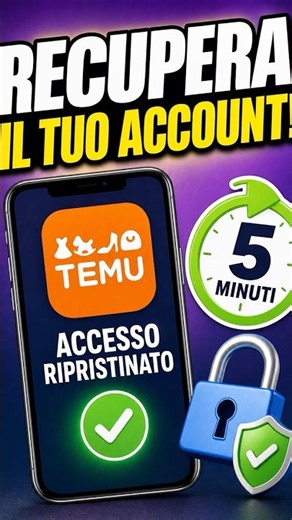 Come recuperare il mio account Temu in 5 minuti nel 2026! #temu #codicesconto #account
