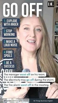 Let's make sure you know the 5 Meanings for GO OFF in English