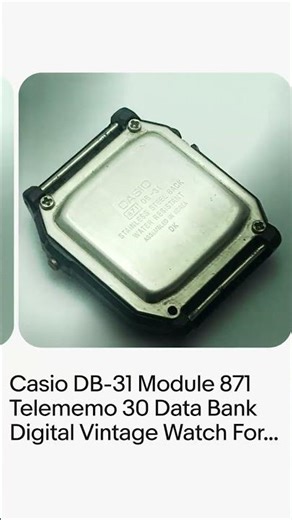 Casio DB-31 Module 871 Telememo 30 Data Bank Digital Vintage Watch For Parts BIL