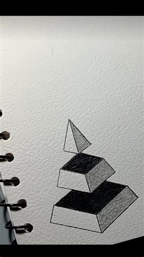 Easy 3D Drawing ✏️ #3dart #3ddrawing #easy #sketch #shorts #craftingwaves