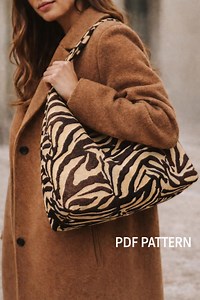 Zebra Print Tote Bag Sewing Pattern | Beginner Friendly (PDF Pattern) - Etsy Canada