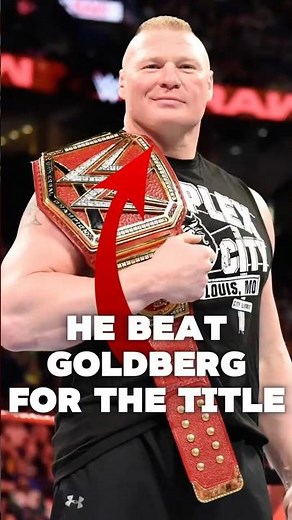 How Brock Lesnar won his first Universal Title #wwe #wrestling #shorts