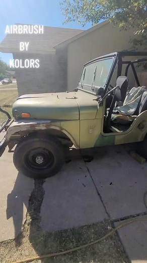 finally done with this 1969 cj5#texas #fortworth #jeep #airbrushbykolors
