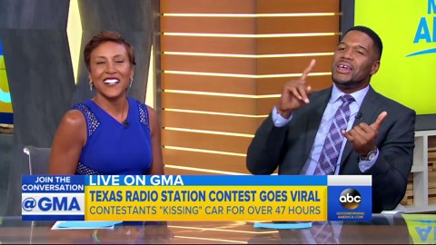 Texas radio station's car-kissing competition captures attention