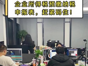 所得税预缴纳税申报表#会计 #财务