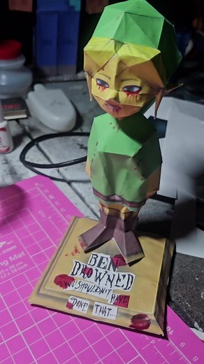 Ben Drowned Papercraft Tutorial and Fanart