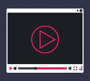 diseño de interfaz de reproductor de video, ilustración vectorial