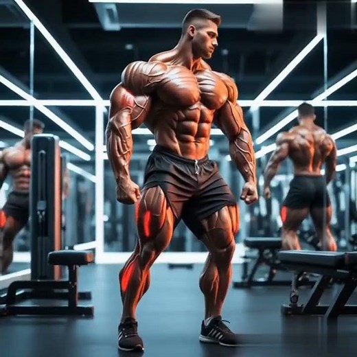 Full Body Workout in Action – Muscle Activation Visualized in 3D! #muscle #ai #musclebuilding #male