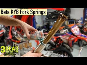 2022 Beta 300 Race Edition KYB Fork Spring Install, Front Suspension Disassembly, Beta USA