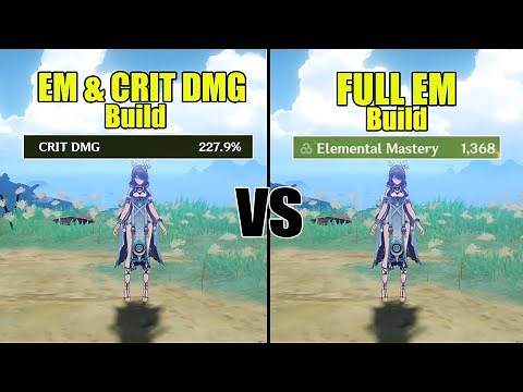 Lauma CRIT DMG Build and FULL EM Build // Genshin impact