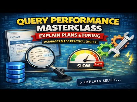 Query Performance Masterclass: EXPLAIN Plans & Tuning — Databases Made Practical (Part 7)