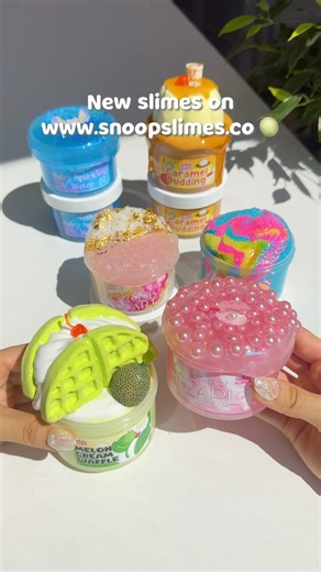 69K views · 603 reactions | We’re restocking tonight at 6pm CT with 6 new slimes  this week’s slime line up is 10/10 that & I can’t choose a favorite ;( which one is your fav?  Melon Cream Waffle  Rose Quartz  Caramel Pudding  Intergalactic ✨ Fairy Sparkling Water 勺 Mother of Pearl Only on www.snoopslimes.co #snoopslimes #slimeasmr #slimerestock | Snoopslimes | Facebook