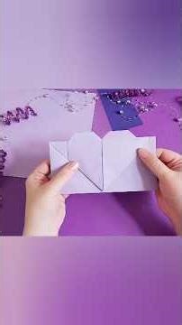 Origami Heart Envelope 💌 | Cute Paper Love Letter #origami #origamibee