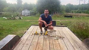 Ratchet Load Binders and Chains Set, 3/8"-1/2" Chain Binders with 3/8" x 10FT G80 Tow Equipment, 12000 Lbs WLL, 48000 Lbs Break Strength, 2 Hook Types for Truck, Trailer and Cargo Tie-Downs