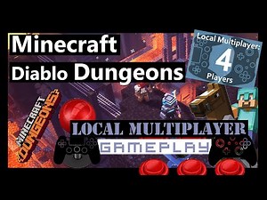 Minecraft Dungeons (Xbox One) 4 Player Local Co Op Review - Gameplay