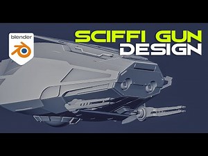 SCIFI GUN design in Blender