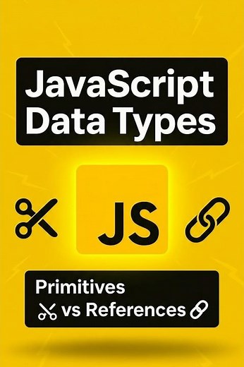 JavaScript Data Types Explained in 30s 🚀 (Primitives vs References)