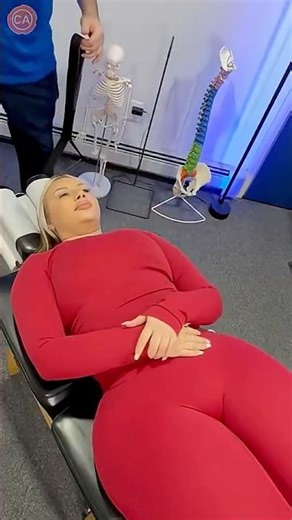 She felt every inch of her spine pop #shorts #asmr #backpain