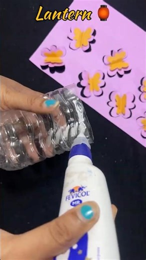 Diy Lanterns | How To Make Paper Lantern | Diy Butterfly Lantern | #shorts #ytshorts #diy #lantern