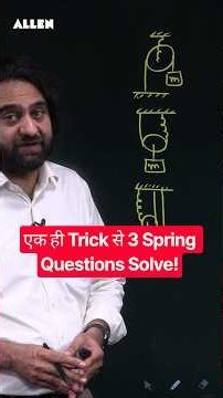 Master Spring Pendulum in 60 Secs! ⚡ (JEE SHM Shortcut) by Anadi Sharma Sir