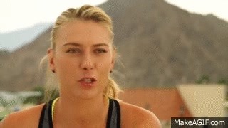 2015 Maria Sharapova Preview Interview on Make a GIF
