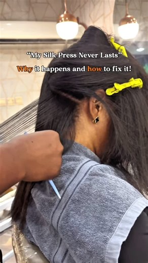 “My Silk Press Never Lasts!” — Why It Happens and How to Fix ItEver left the salon with a flawless silk press only for it to puff up the next day? 😩You’re not alone. And no, it does not mean… | Blooms Holistic Haircare