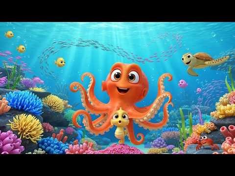 Swim Like a Seahorse | kids nursery rhymes | Baby Song, Fun Seahorse Cartoon 🐠🌀