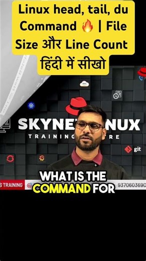 Linux head, tail, du Command 🔥 | File Size और Line Count हिंदी में सीखो