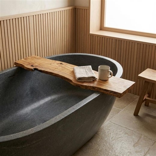 Live Edge Bathtub Table - Wooden Bath Shelf for Tub - Sturdy Book & Wine Holder - iPad Bath Stand - Luxury Spa Caddy - Reading Tray - Etsy