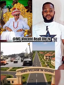 The Igbo king who want to build Igbo village in Ghana, have been arr€stêd by the Ghana government. #mcvincentrealllifetv #nigeria #lagos #Delta #warri #ughelli #oleh #verydarkblackman | MC Vincent, Reall Life tv