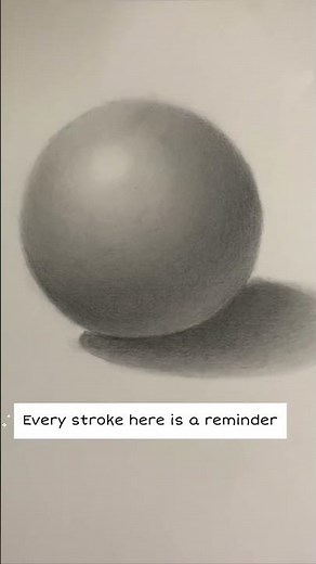 How to draw a realistic sphere✏️ / Beginner shading tutorial