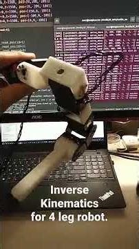 Robot leg control by python and ROS.