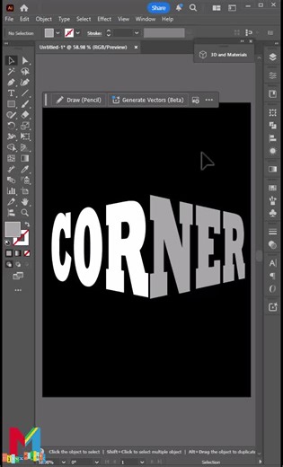 Engraved Text Effect in Illustrator Tutorial