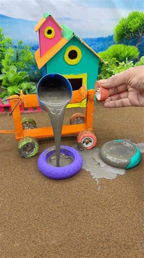 😍 Mini Tractor Making Durable Pillar | America Construction Magic