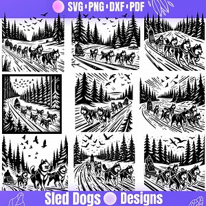 High Quality Sled Dogs SVG Bundle, Mushing Svg, Arctic Dogs Svg, Snow Dogs Svg, Sled Dogs Clipart, Sled Dogs Png, Sled Dogs Dxf - Etsy