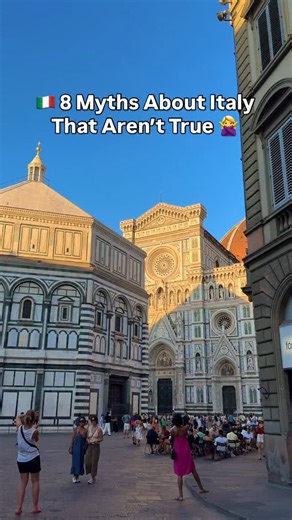 🇮🇹 8 Myths About Italy That Aren’t True 🙅‍♀️ 1. 🍝 Italians Eat Pasta All Day Pasta is a staple, yes — but it’s usually just one course of a full meal, not the only thing on the plate. Meals are balanced with vegetables, meat, or fish. 2. ☕ Italians Don’t Drink Cappuccino After Breakfast This one shocks travelers — while cappuccino is typically a breakfast drink, some Italians do have it after that as well. What’s important is you don’t order cappuccino after a meal. After a good meal, it’s a