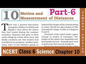 (10.6): CLASS 6 :SCIENCE: NCERT: CHAPTER 10