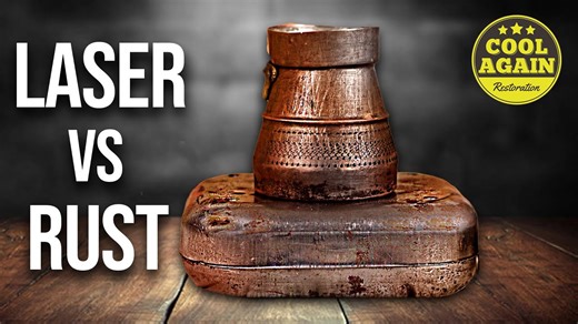 Rusty small electric hot plate from 1950 | Restoration & laser cleaning