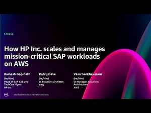 AWS re:Invent 2024 - How HP Inc. scales and manages mission-critical SAP workloads on AWS (MAM241)