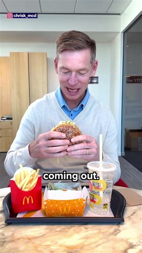 CEO of McDonald’s getting rinsed online for this Big Arch Burger review #shorts
