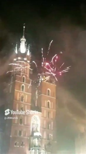 #Noworoczne fajerwerki w Krakowie 2026#New Year Fireworks in Krakow#Szczęśliwego Nowego Roku#JRworld