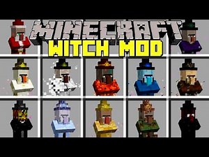 Minecraft WITCHES MOD l BATTLE 50 NEW ELEMENTAL WITCHES! l Modded Mini-Game