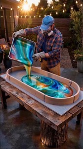 Transforming Trash into a Modern Masterpiece! Creative Plastic Bottle Cap Table #shorts