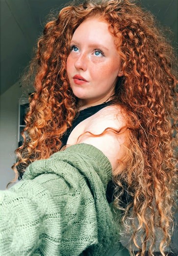 Curly Hair Redhead Inspiration from Merida