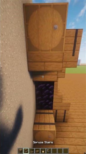 Build a PRO Portal in 20 Seconds! 🌌 #Minecraft #Shorts #Survival