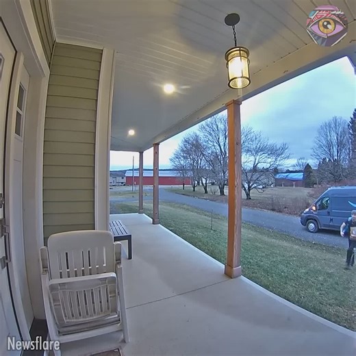 Amazon delivery driver's joke on doorbell camera | SLICK SLIME SAM | Facebook