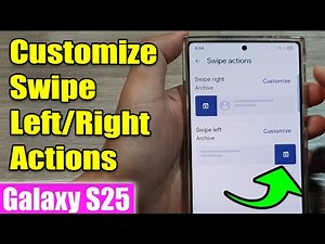 Galaxy S25/S25+/Ultra: How to Customize Text Messages Swipe Left or Swipe Right Actions