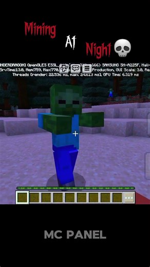 miining at night💀!#shorts#minecraft #minecrafttutorial #minecraftpc #minecraftbuild